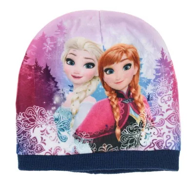 Produktbild von Frozen Winter Mütze Kinder Mädchen Strickmütze Beanie blau Größe 52