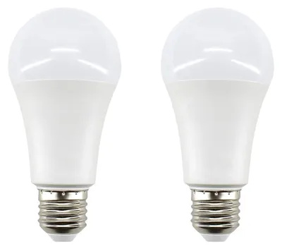 Productafbeelding van Bemko LED Peerlamp A60 E27 Mat - 11W 720lm 4000K - Neutraalwit - Vervangt 75W - 2 stuks