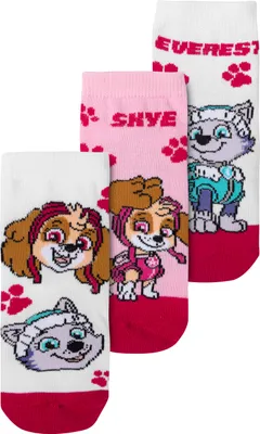 Produktbild von Paw Patrol Socken für Mädchen Kinder Sneaker Kindersocken Söckchen (3er Pack) 27/30