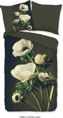 Produktbild von Duvet cover Good Morning 155x220 + 1* 80x80 cm - white flowers