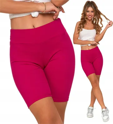 Produktbild von Radlerhose Kurze Tights Leggings Gerippt Modische Farbe MORAJ S/M