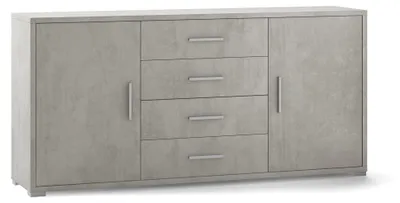 Immagine prodotto di Mobile 2 Ante 4 Cassetti 174x84x41 cm Cemento
