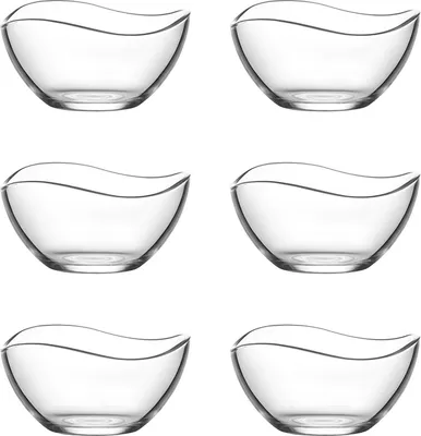 Produktbild von LAV Vira VIR261 Glasschalen Set 6 teilig Dessertschale Knabberschale Cerezlik