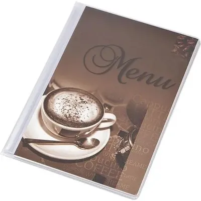 Obrázok produktu pre Obal na jedálny lístok, A5, PANTA PLAST "Café" , káva