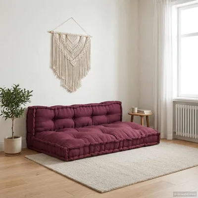 Produktbild von vidaXL Pallet Sofa Kissen 2 stk. Stoff Kastanienbraun 120 x 80 x 38 cm