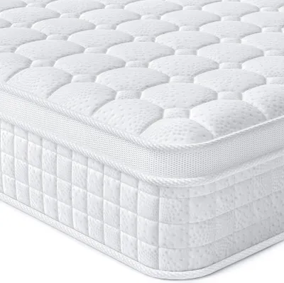 Produktbild von Vesgantti Matratze 160x200 7-Zonen Federkernmatratze 30cm Mittelfeste Orthopädischem Tonnentaschenfederkernmatratze weiß (H3, Tight-top 30cm)