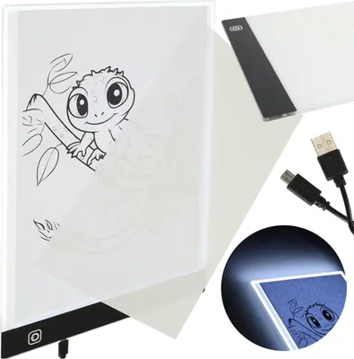 Obrázek produktu pro Creative Corner Kreslicí tabule A4 Osvětlená LED obkreslovací tabule