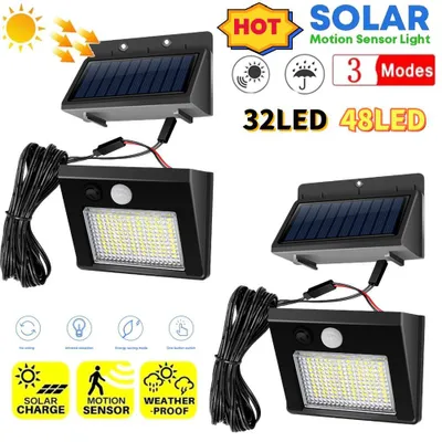 Obrázok produktu pre Solárna lampa – snímač pohybu – LED – IP65 vodotesná – vonkajšie použitie