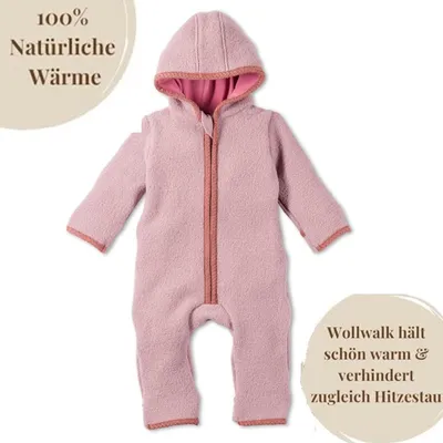 Produktbild von Woll-Overall als Schneeanzug, mitwachsend, temperaturausgleichend, wasserabweisend