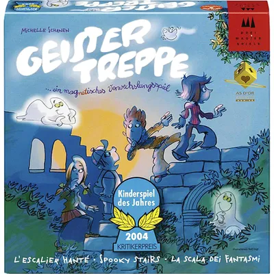 Zdjęcie produktu dla Schmidt Spiele Geistertreppe, Drei Magier gra dla dzieci, gra planszowa, od 2 do 4 graczy, 40811