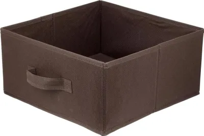 Produktbild von Lavita Storage Box | faltbare Aufbewahrung Boxen 31 x 31 x 15 cm | Schubladen-Organizer Box| Ordnungssysteme für Kleidung | Kleideraufbewahrung & Organisation | dunkelbraun | 1 stück