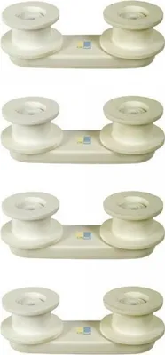 Produktbild von 4x AEG Electrolux Korbrollenhalter Oberkorb, Korbrolle für Spülmaschine - Nr.: 50226819006