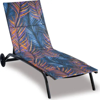 Obrázok produktu pre Vankúš na plážové kreslo – poťah na zips – 55x195 cm – modrý