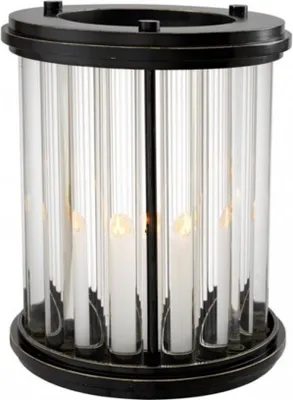 Produktbild von Casa Padrino Luxus Windlicht / Kerzenleuchter Bronze Finish 26,5 x H. 33,5 cm - Hotel Accessoires