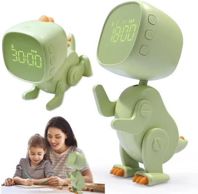 Zdjęcie produktu dla Budzik robo dino zielony