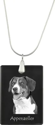 Obrázok produktu pre Appenzellský dobytkársky pes - Krištáľový prívesok so psom, strieborný náhrdelník s fotografiou, personalizovaný prívesok značky Art-Dog