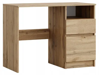 Produktbild von Schreibtisch Wotan - 100 x 50 cm - mit 1 Schublade, Computertisch für Arbeitszimmer und Jugendzimmer