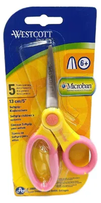 Produktbild von Westcott E-26006 00 Microban Schul-Schere 13 cm Spitze mit Soft-Grip-Griff sortiert