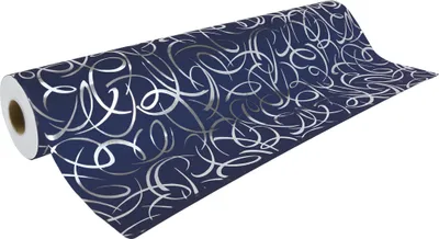 Produktbild von Clairefontaine Geschenkpapierrolle 50x0,70m silber Blau 211953C
