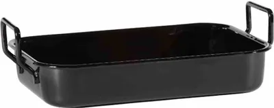 Produktbild von KrÜger 906681 Auflaufform emailliert schwarz 36 x 25,5 x 7 cm