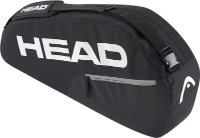 A black tennis bag with the Head logo and branding.