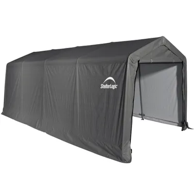 Produktbild von ShelterLogic Folien Zeltgarage Gerätehaus Grau 610x300x240 cm