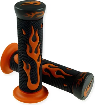 Produktbild von STR8 FLAME Lenkergriffe Griffe orange kompatibel mit Yamaha Aerox 50 Cat