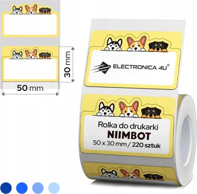 Image de Étiquettes autocollantes thermiques Niimbot B1 B4 B21 B3S B31 50x31