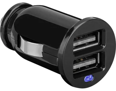 Produktbild von 2-fach Autobefestigung - 2,4 A Autoladegerät - Dualer USB-Ladeadapter für Zigarettenanzünder