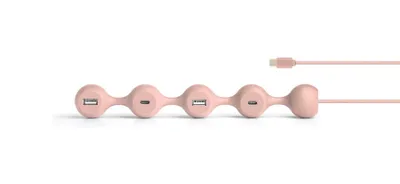 Obrázek produktu pro Lexon - Hub Peas USB-C (světle růžový)