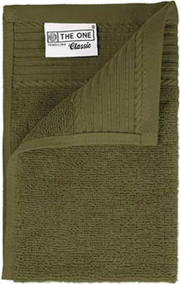 Produktbild von The One Towelling® T1-30 | Classic Guest Towel - Gästehandtuch - 30 x 50 cm - Farbe: Olive Green - Größe: 30 x 50 cm