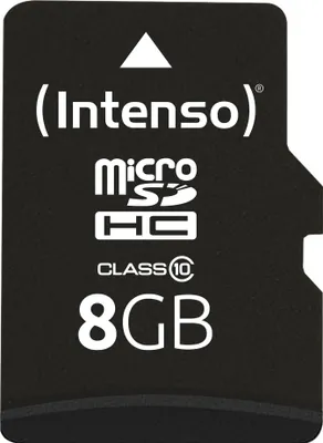 Obrázek produktu pro Paměťová karta Intenso microSDHC-Card Class 10 8 GB
