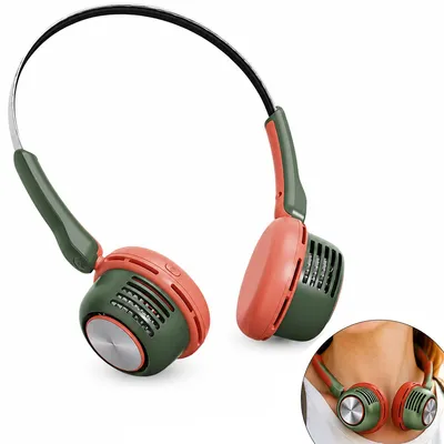 Produktbild von Halsventilator ohne Flügel, USB-C wiederaufladbar, 5-stufiger Nackenventilator für Camping, Reisen, Sport und Outdoor Aktivitäten