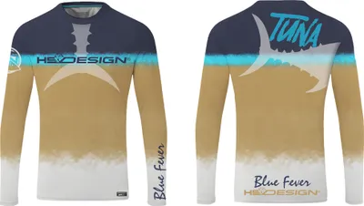 Immagine prodotto di HOTSPOT DESIGN T-shirt Ocean Performance LS - Tuna, XXXL, oro-blau, Funktionsshirt, 010003106