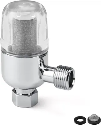 Obrázek produktu pro Opakovaně použitelný sprchový vodní filtr s vnitřním a vnějším závitem 1/2 palce, účinně filtruje nečistoty ve vodě, vhodný pro bojlery