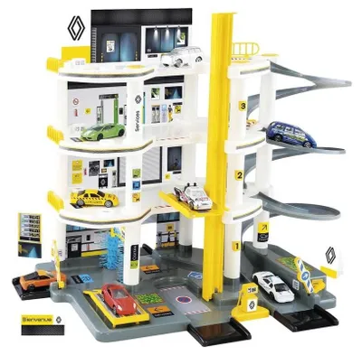 Garage mit Tankstelle, 4 Ebenen, ab 3 Jahren, 1:64