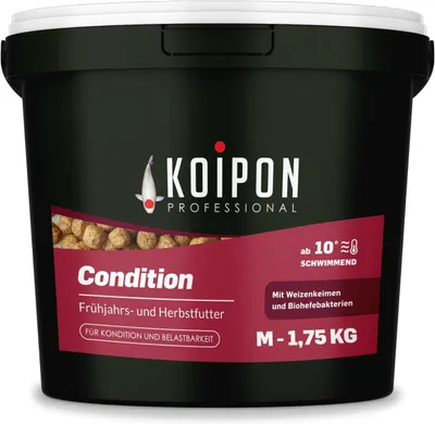 Produktbild von KOIPON Condition 1,75kg 6mm Koi- & Goldfischfutter Frühjahr/Herbst