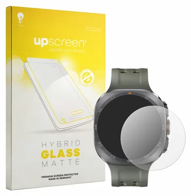 Produktbild von upscreen Entspiegelungs Schutzglas für Samsung Galaxy Watch Ultra 2 (47 mm) Schutzfolie Panzer Folie Glas Display Schutz matt