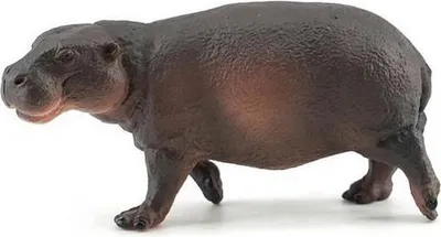 Immagine prodotto di A - Figura di ippopotamo cucciolo di anfibio 8 cm
