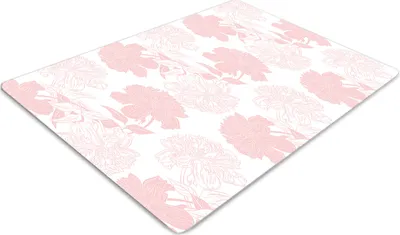 Obrázek produktu pro Ochranná podložka pod židli - Ochranná podložka pod židli - Podložka pod podlahu - 140x100 cm - Růžový květ