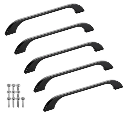 Produktbild von SOTECH Möbelgriff BLACKLINE XIII Schrankgriff – Bohrabstand 160 mm, schwarz matt (5 Stück)
