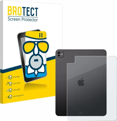 Produktbild von BROTECT Entspiegelungs Schutzglas für Apple iPad Pro 13" WiFi 2024 (Rückseite) Schutzfolie Panzer Folie Glas Display Schutz matt