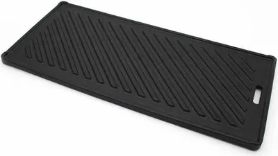 Produktbild von Wende-Grillplatte Gusseisen 43 x 19,6 cm (Sojaöl Variante)