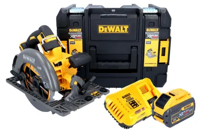 Obrázek produktu pro Akumulátorová okružní pila DeWalt DCS 579 Y1T 54 V FlexVolt 190 mm bezkartáčová + 1x akumulátor 12,0 Ah + nabíječka + TSTAK