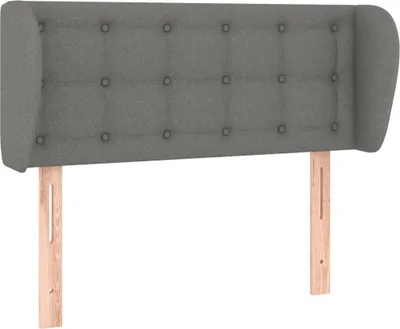 Produktbild von vidaXL Kopfteil mit Ohren Dunkelgrau 103x23x78/88 cm Stoff