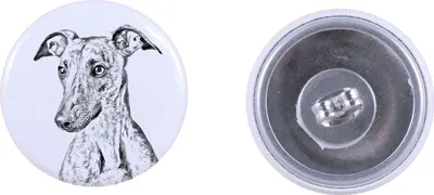 Produktbild von Whippet, Kleiner Englischer Windhund - einzigartige Hund-Ohrringe, Ihr Haustier als Schlüsselanhänger, Eigenmarke Art-Dog