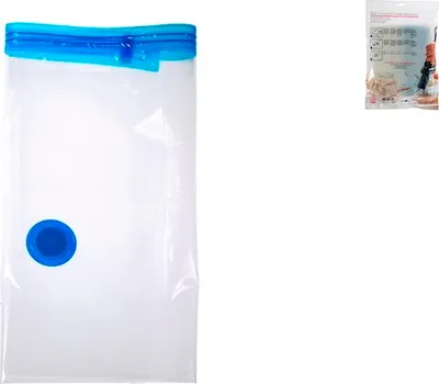 Produktbild von Packung mit 2 platzsparenden Beuteln mit hermetischem Vakuumventil, 50x60 cm.