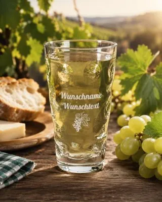 Produktbild von Graviertes Dubbeglas | 0,5L Schoppenglas mit individueller Namensgravur | Geschenkidee für Geburtstag und Weihnachten | Personalisierte Dubbe