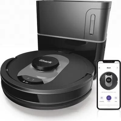 Produktbild von Shark RV2500SEU, Beutellos, Schwarz, Rund, 0,9 l, China, Lithium-Ion (Li-Ion)