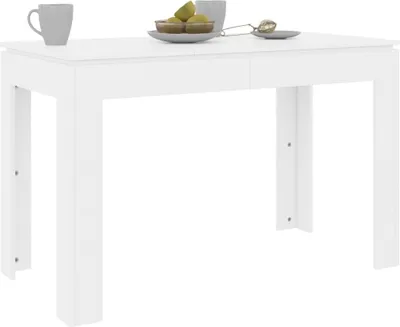 Produktbild von "Winterschlussverkauf "Esstisch für 2-4 Personen - CLORIS - Küchentisch - Hochglanz-Weiß 120x60x76 cm Holzwerkstoff - NeuMöbel3434285